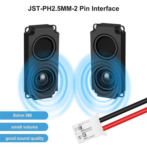 1 Pair 8  Audio Sound Speaker 5W TV Pc Computer Passi