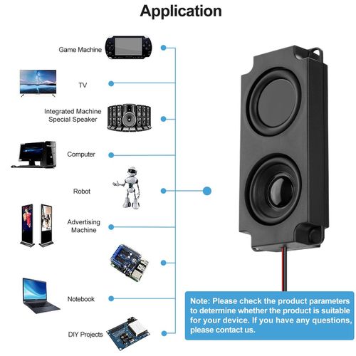 1 Pair 8  Audio Sound Speaker 5W TV Pc Computer Passi