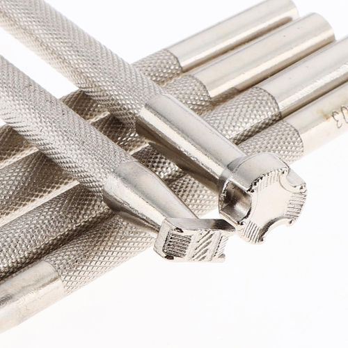 6 Pcs Motif Stamp Punch For Leather Tools Leather