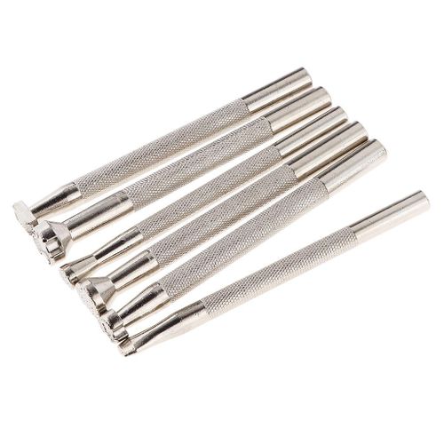 6 Pcs Motif Stamp Punch For Leather Tools Leather