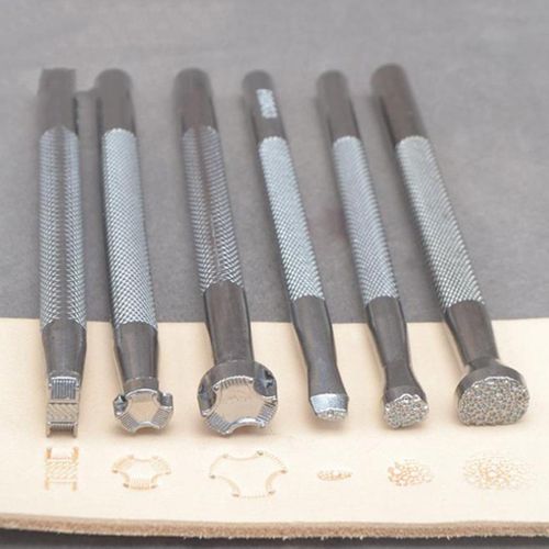 6 Pcs Motif Stamp Punch For Leather Tools Leather