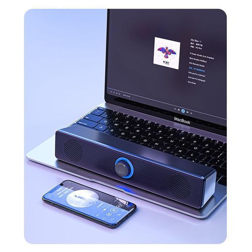 Computer Audio, Desktop Household Desk Wired Mini Speaker, Super Dynamic Bass Boost, High Sound Quality Bluetooth Connection