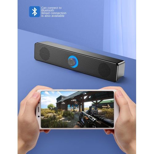 Computer Audio, Desktop Household Desk Wired Mini Speaker, Super Dynamic Bass Boost, High Sound Quality Bluetooth Connection