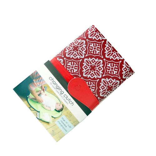 Portable Baby Folding Diaper Changing Pad Waterproof Mat Fancy Bag Travel Storage New,Red NO5116