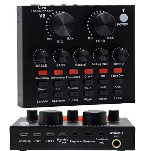 Mic V8 Sound PC Computer Audio USB Recording Studio Game Live Broadcast KTV BM800 Professional Microphone Condenser