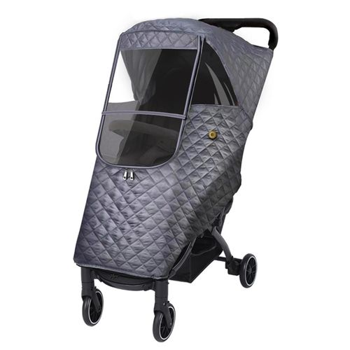 Winter Baby Stroller Cover Waterproof Winter Thicken Rain Cover with Zipper for Baby Girls and Boys,Gray NO5112