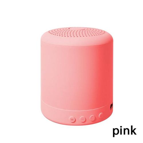 Mini Smart Speaker Portable Bluetooth-Compatiblefm Mp3 Speaker Recharge Music Subwoofer Stereo Macaron Rainbow Candy Color
