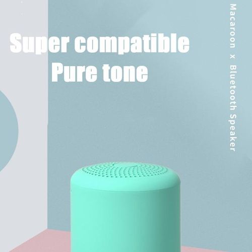 Mini Smart Speaker Portable Bluetooth-Compatiblefm Mp3 Speaker Recharge Music Subwoofer Stereo Macaron Rainbow Candy Color