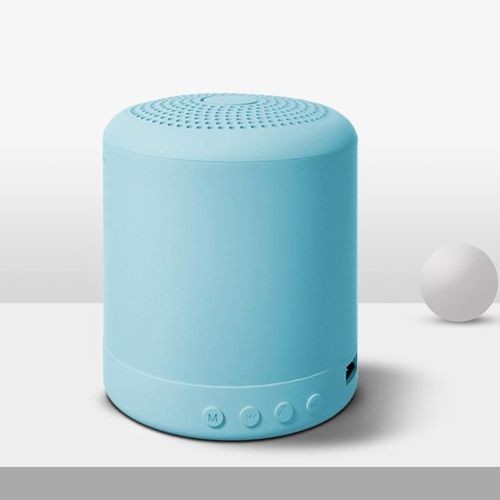 Mini Smart Speaker Portable Bluetooth-Compatiblefm Mp3 Speaker Recharge Music Subwoofer Stereo Macaron Rainbow Candy Color
