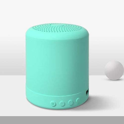 Mini Smart Speaker Portable Bluetooth-Compatiblefm Mp3 Speaker Recharge Music Subwoofer Stereo Macaron Rainbow Candy Color