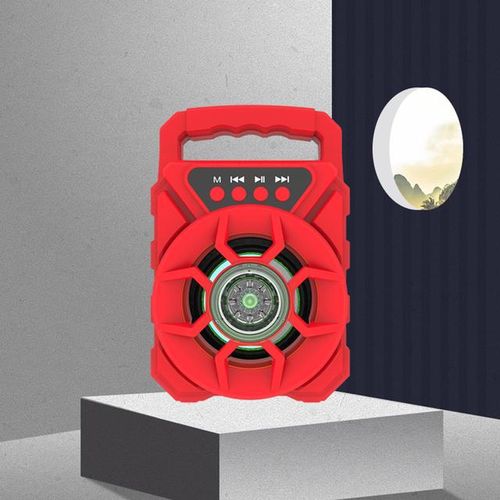 Portable Karaoke Disco Machine Subwoofer Bluetooth Speaker Rechargeable Compact Size