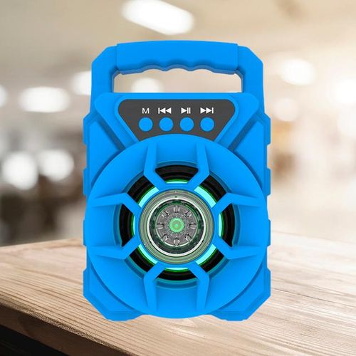 Portable Karaoke Disco Machine Subwoofer Bluetooth Speaker Rechargeable Compact Size
