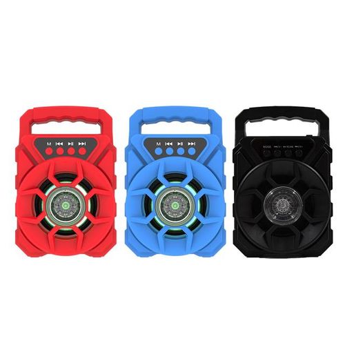 Portable Karaoke Disco Machine Subwoofer Bluetooth Speaker Rechargeable Compact Size