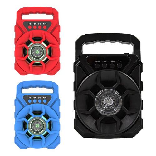 Portable Karaoke Disco Machine Subwoofer Bluetooth Speaker Rechargeable Compact Size