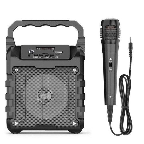 3d Wireless Bluetooth Speaker Portable Sound Box Bass Stereo Subwoofer Support Usb/ Tf Card/ Aux-in/ Fm With Wired Microphone