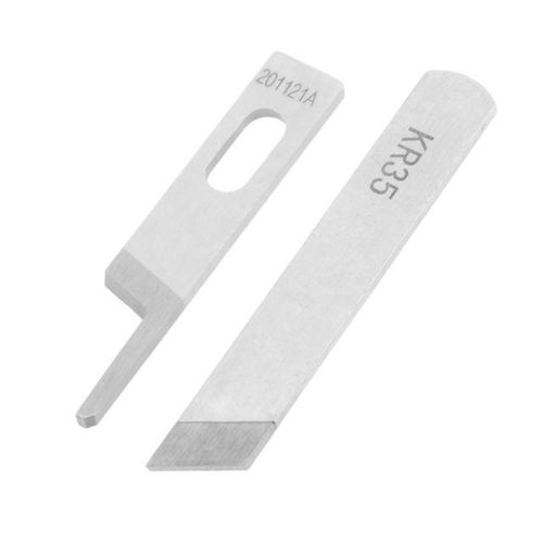 2pcs Overlock Sewing Machine Kr23 Kr35 Upper /down Tungsten Steel Fit For Siruba 737 747 757 Pegasus 700-3 700-4