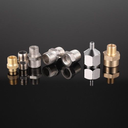 Professional 7pcs Airbrush Adaptor Kit Fitting Connector Set For Compressor & Airbrush Hose NO5114