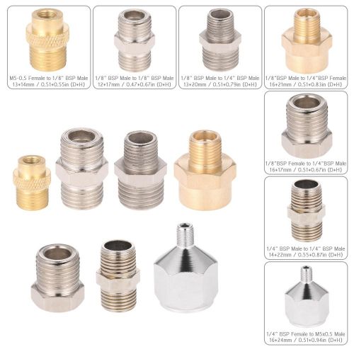 Professional 7pcs Airbrush Adaptor Kit Fitting Connector Set For Compressor & Airbrush Hose NO5114