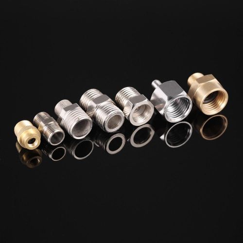 Professional 7pcs Airbrush Adaptor Kit Fitting Connector Set For Compressor & Airbrush Hose NO5114