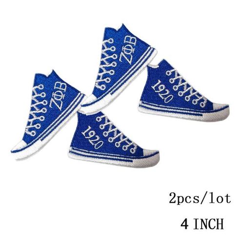 Embroidered Denim Jeans Jacket For Ladies Zeta Phi Beta Sorority Greek Letter Small Size Patches