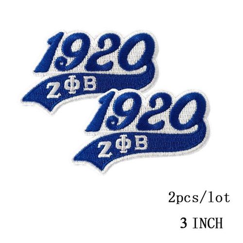 Embroidered Denim Jeans Jacket For Ladies Zeta Phi Beta Sorority Greek Letter Small Size Patches