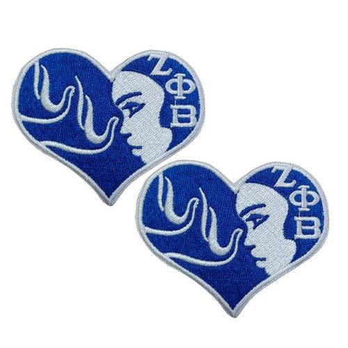 Embroidered Denim Jeans Jacket For Ladies Zeta Phi Beta Sorority Greek Letter Small Size Patches