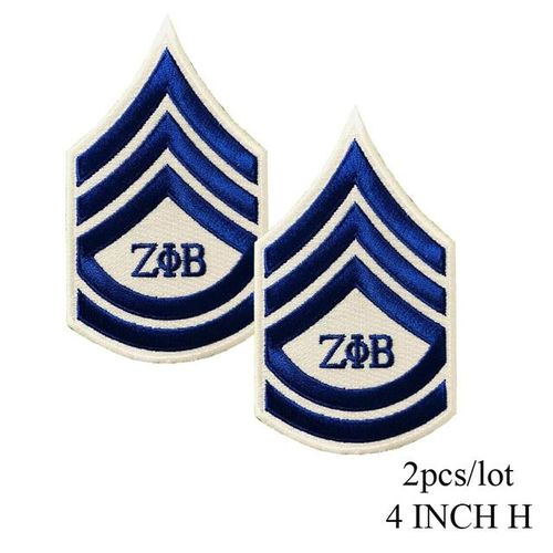 Embroidered Denim Jeans Jacket For Ladies Zeta Phi Beta Sorority Greek Letter Small Size Patches