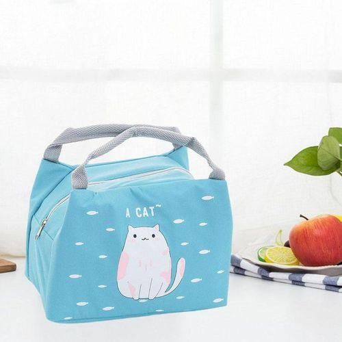 Cartoon Lunch Bag Leakproof Food Delivery Bag For School Work Kitty