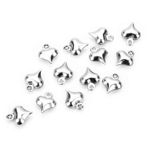 50pc Heart Charms PendantsDIY Jewelry Making Necklace Bracelets