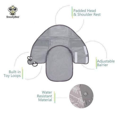 Portable Clean Hands Changing Pad. 3in1 Diaper Clutch, Changing Station, and DiaperTime with Redirection Barrier for