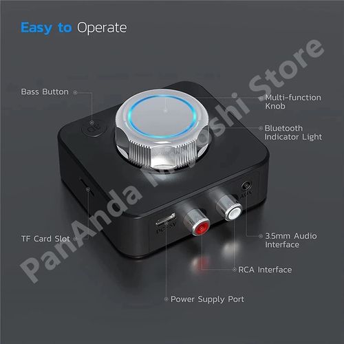 Othman Brgenerics Bluetooth Wireless+Wired Audio Receiver Adapter 3D Stereo