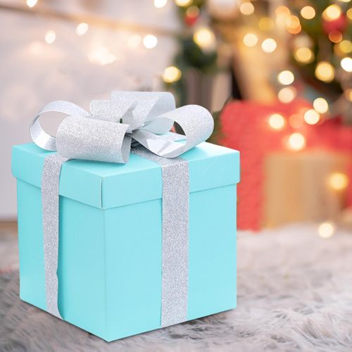 Christmas Gift Boxes Xmas Box  Party Favors Blue