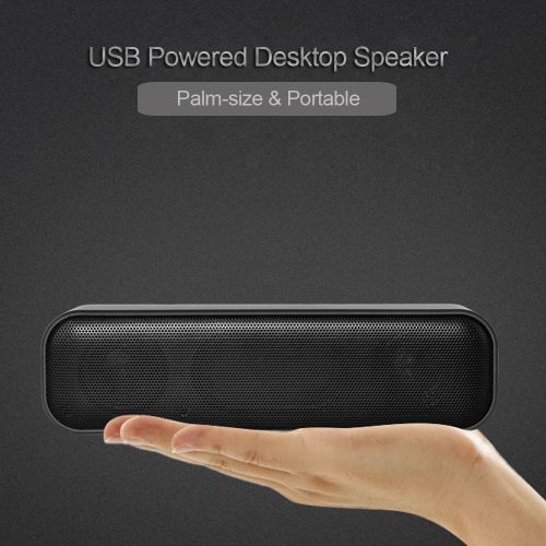 USB Powered Soundbar Desktop Speaker Wired Computer Sound