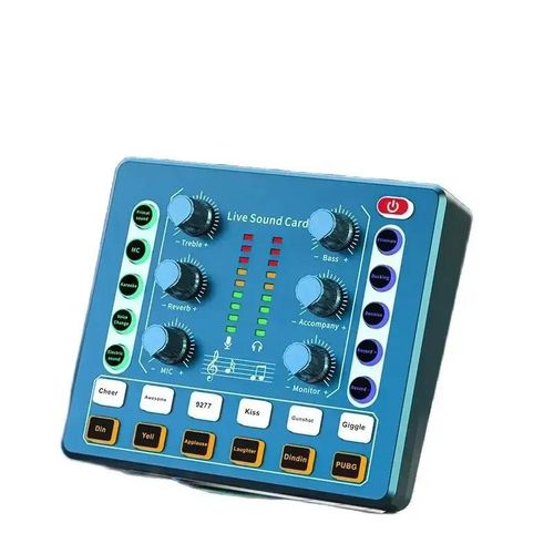 M8 Audio Interface Podcast Equipment Caster-All In One - Portable Podcast Production Studio With Premium Mic Preamp Sound