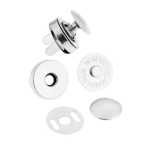 10pcs Metal Magnetic Snaps Rivets Stud Closure Clasp Buttons Fastener Press Buckles For Diy Purse Wallet Handbag Clothes 14/18mm