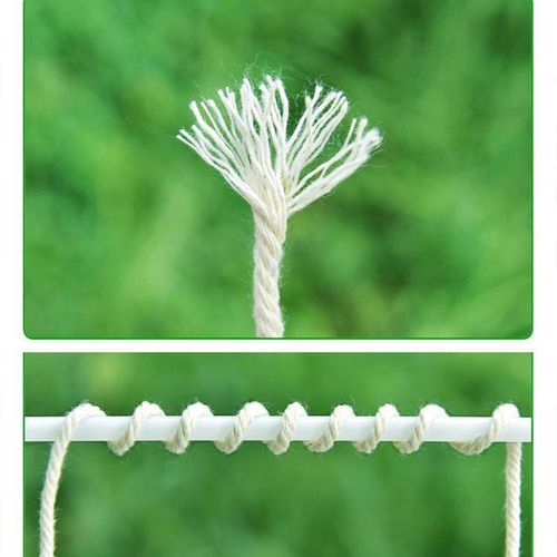 1mm 2mm 3mm Macrame Cord Twisted Cotton Rope White Beige Handmake String Diy Home Decorative Accessoreis