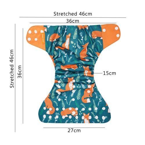 4PCS Baby Cloth Diaper Washable Reusable Stretchable Cloth
