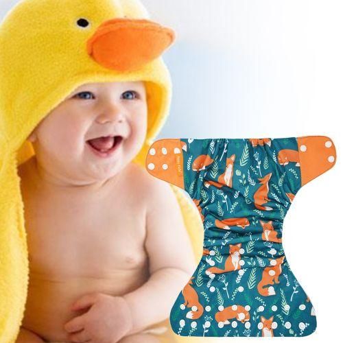 4PCS Baby Cloth Diaper Washable Reusable Stretchable Cloth