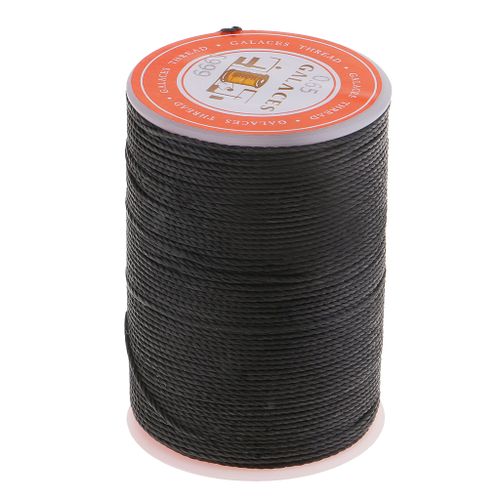 Strong Polyester Leather Sewing Waxed Thread For Repair Shoes Black