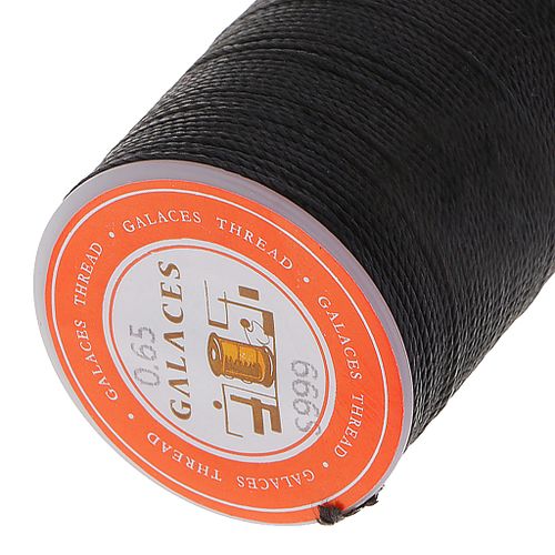 Strong Polyester Leather Sewing Waxed Thread For Repair Shoes Black