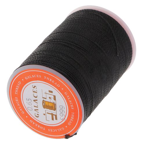 Strong Polyester Leather Sewing Waxed Thread For Repair Shoes Black