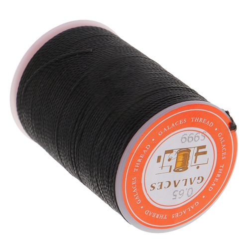 Strong Polyester Leather Sewing Waxed Thread For Repair Shoes Black