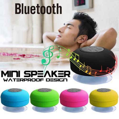 Mini Waterproof Suction Cup Bathroom Wireless-Black