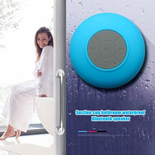 Mini Waterproof Suction Cup Bathroom Wireless-Black