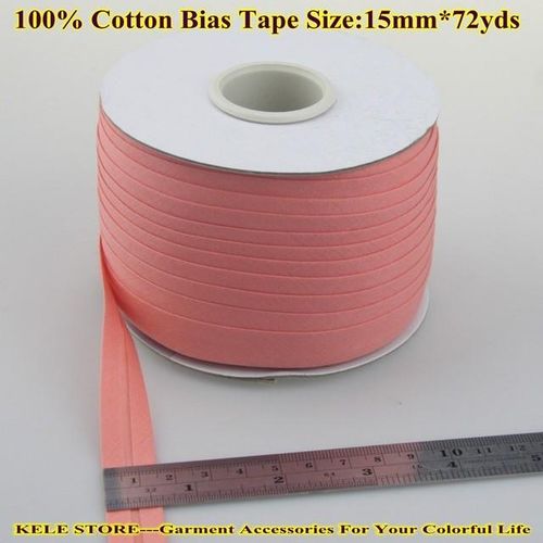 --Cotton Bias Tape Size: 15mm72yds White For Diy Making Garment Accessories Tailors Material For Home Textile