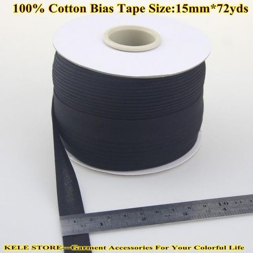 --Cotton Bias Tape Size: 15mm72yds White For Diy Making Garment Accessories Tailors Material For Home Textile