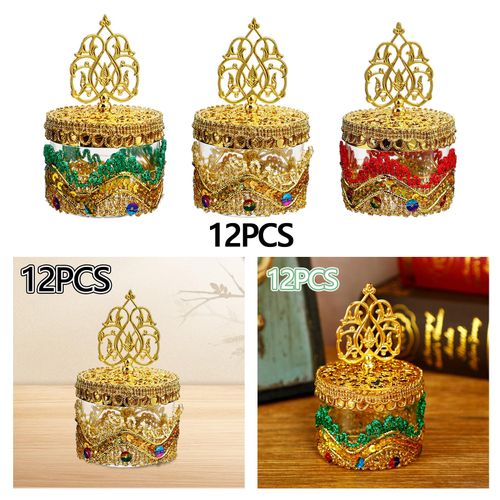 12Pcs Gift Boxes Decoration Goodie Boxes For Gold And