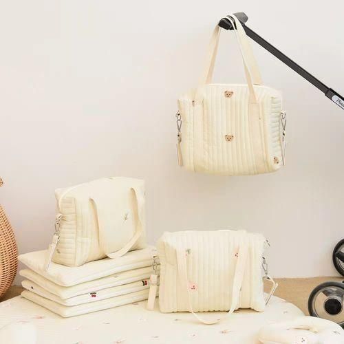 Large TulipsStroller Diaper Bags For Babies Bear Mommy