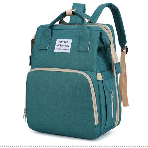 Baby Care Backpack Mommy Backpack with Portable Changing Station Green