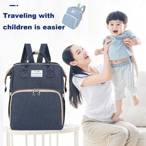 Baby Care Backpack Mommy Backpack with Portable Changing Station Dark Blue